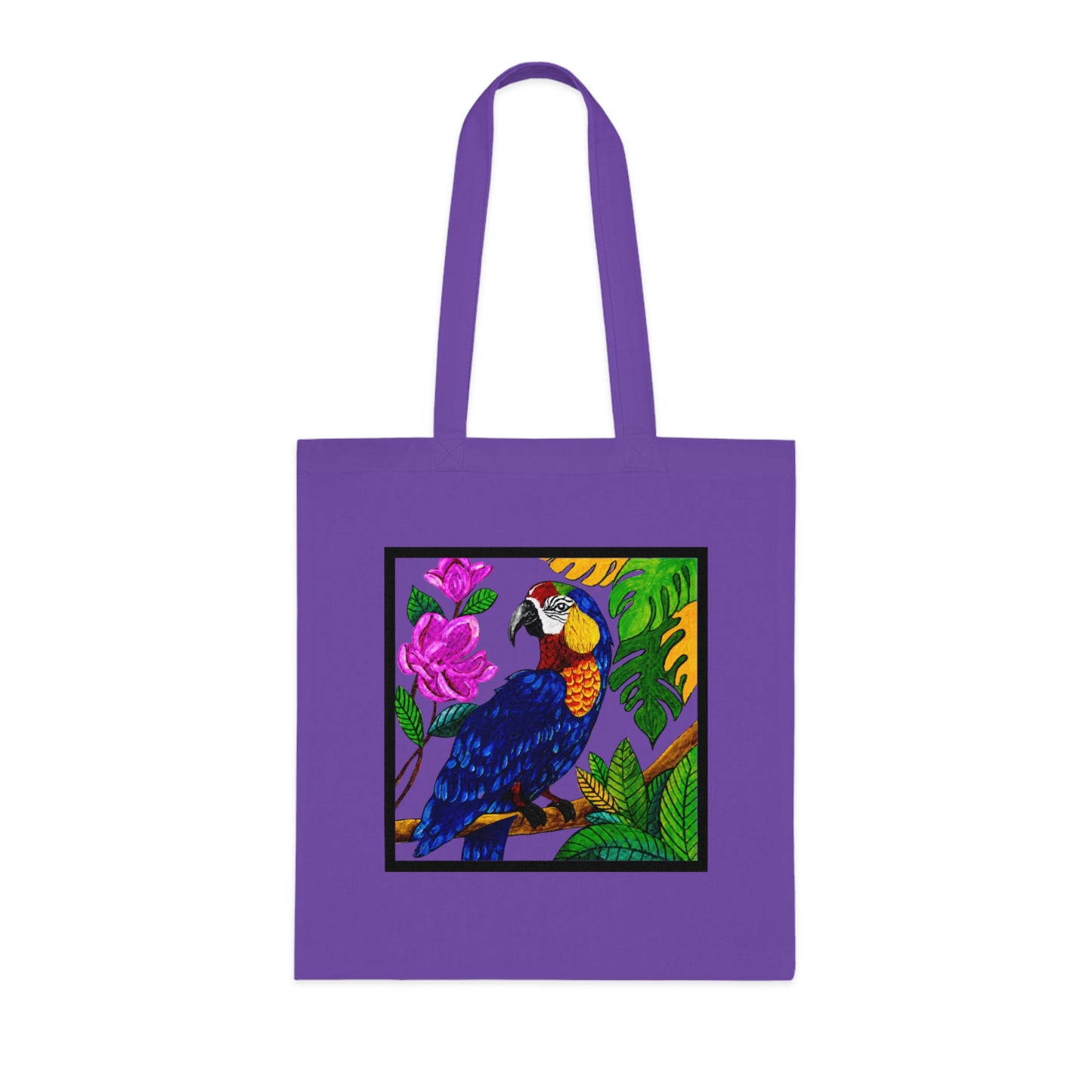 Macaw Cotton Tote Bag – Art Print