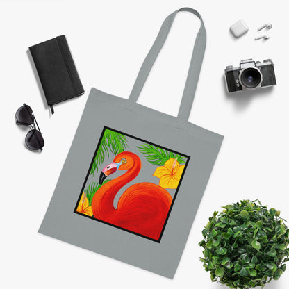 Flamingo Cotton Tote Bag – Art Print