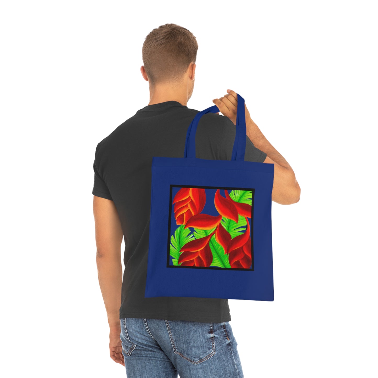 Tropical Leaves Cotton Tote Bag – Art Print