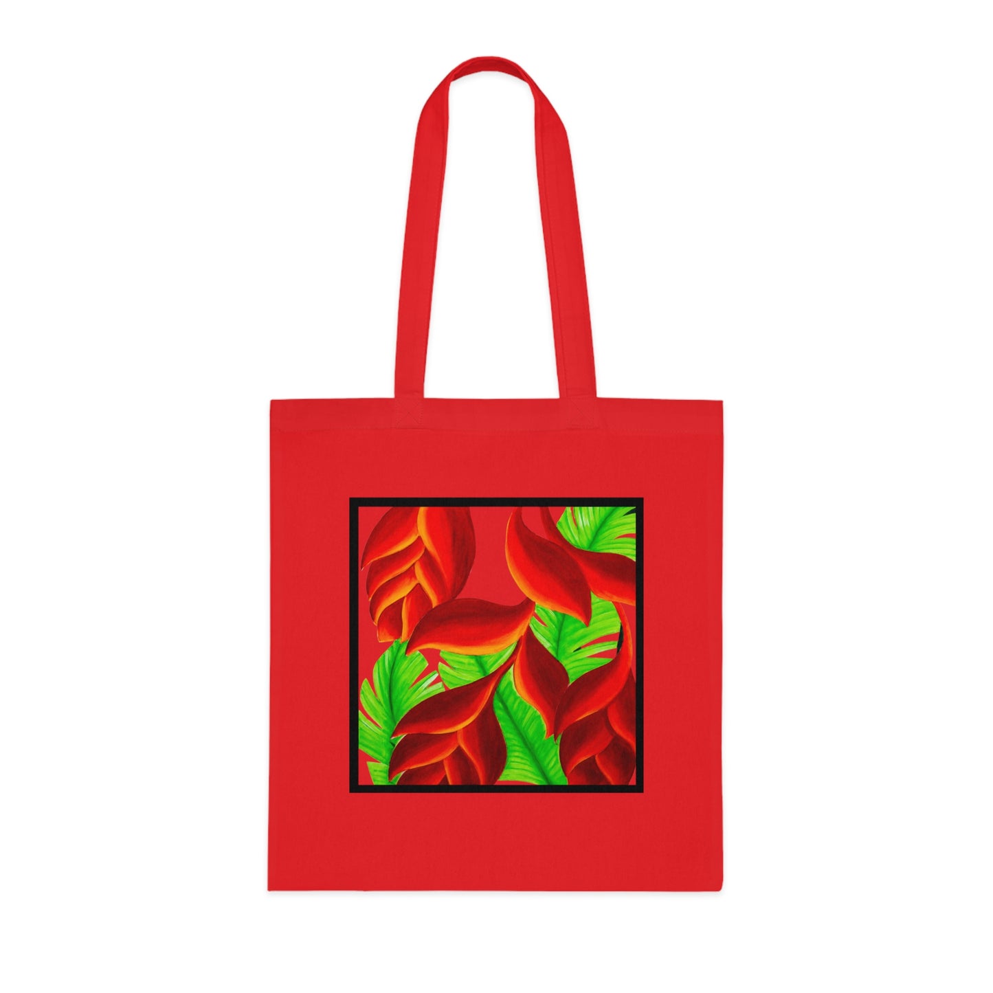 Tropical Leaves Cotton Tote Bag – Art Print