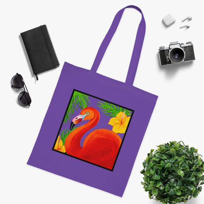 Flamingo Cotton Tote Bag – Art Print