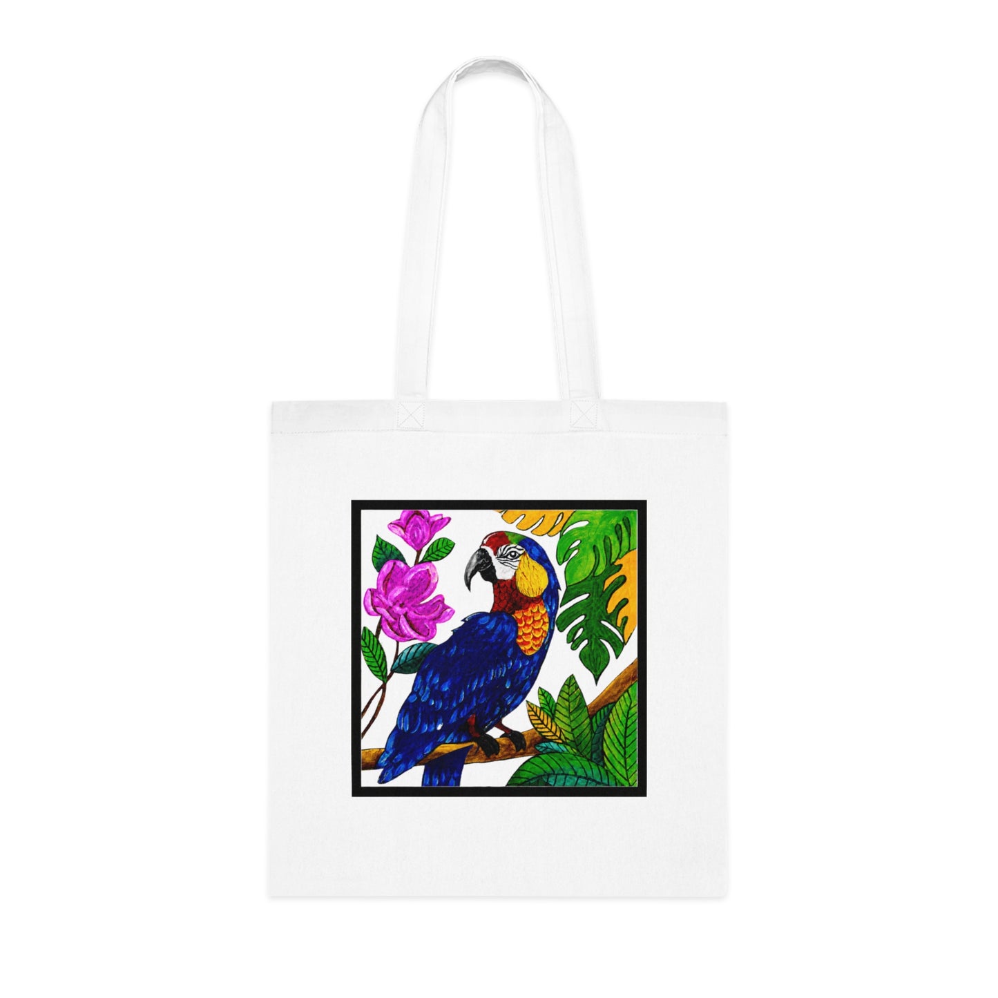 Macaw Cotton Tote Bag – Art Print