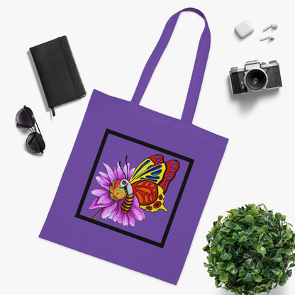 Butterfly Cotton Tote Bag – Art Print