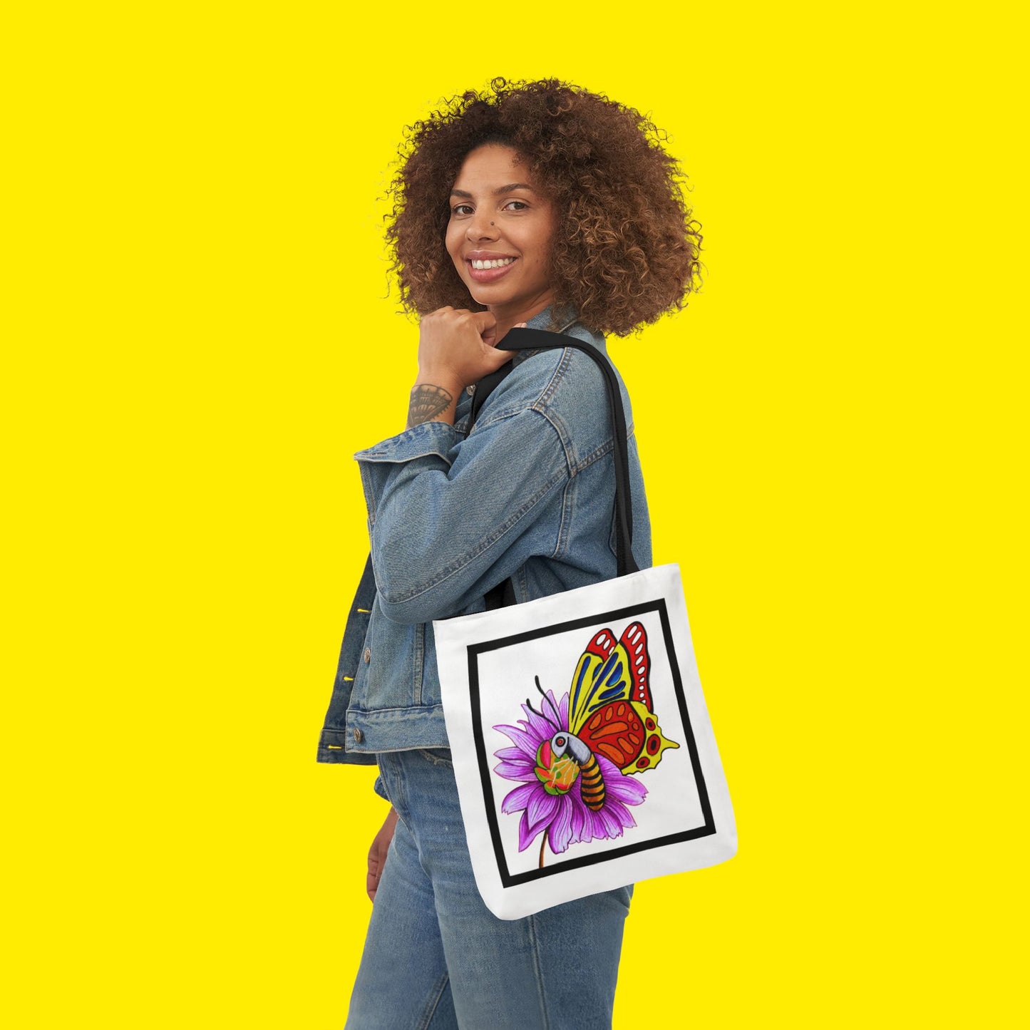 Butterfly Canvas Tote Bag – Premium Art Print