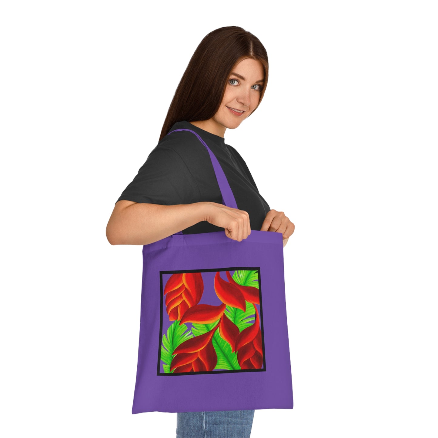Tropical Leaves Cotton Tote Bag – Art Print