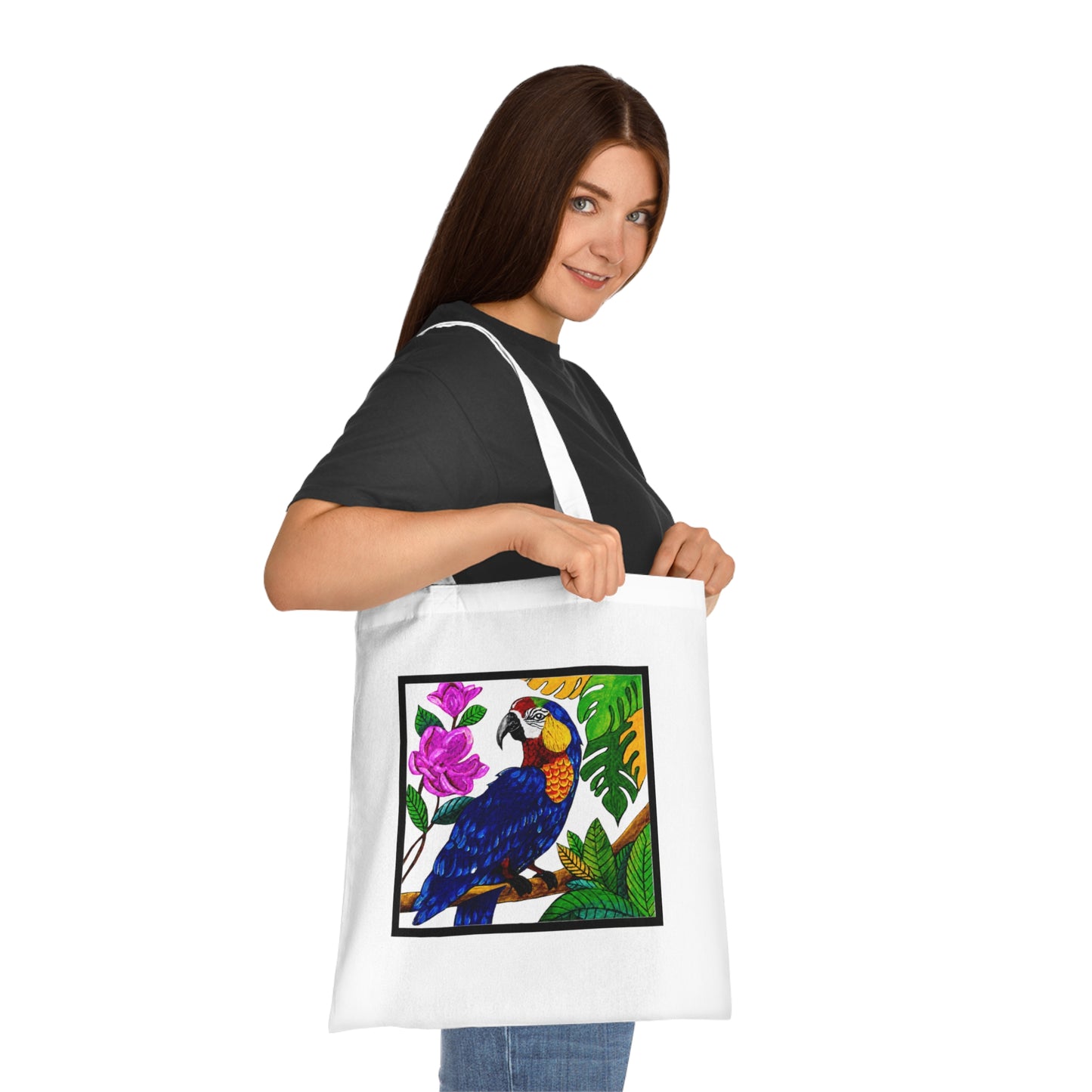 Macaw Cotton Tote Bag – Art Print