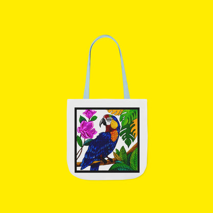Macaw Canvas Tote Bag – Premium Art Print
