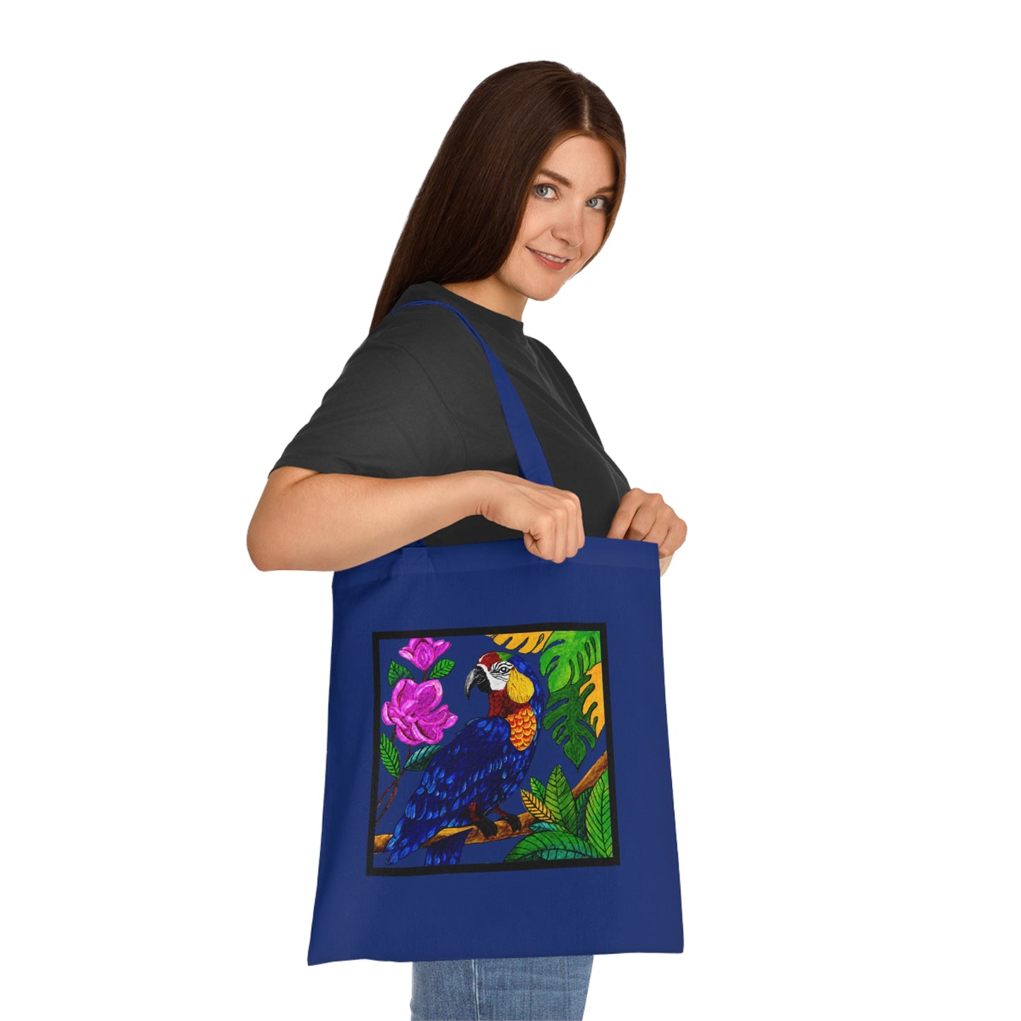 Macaw Cotton Tote Bag – Art Print