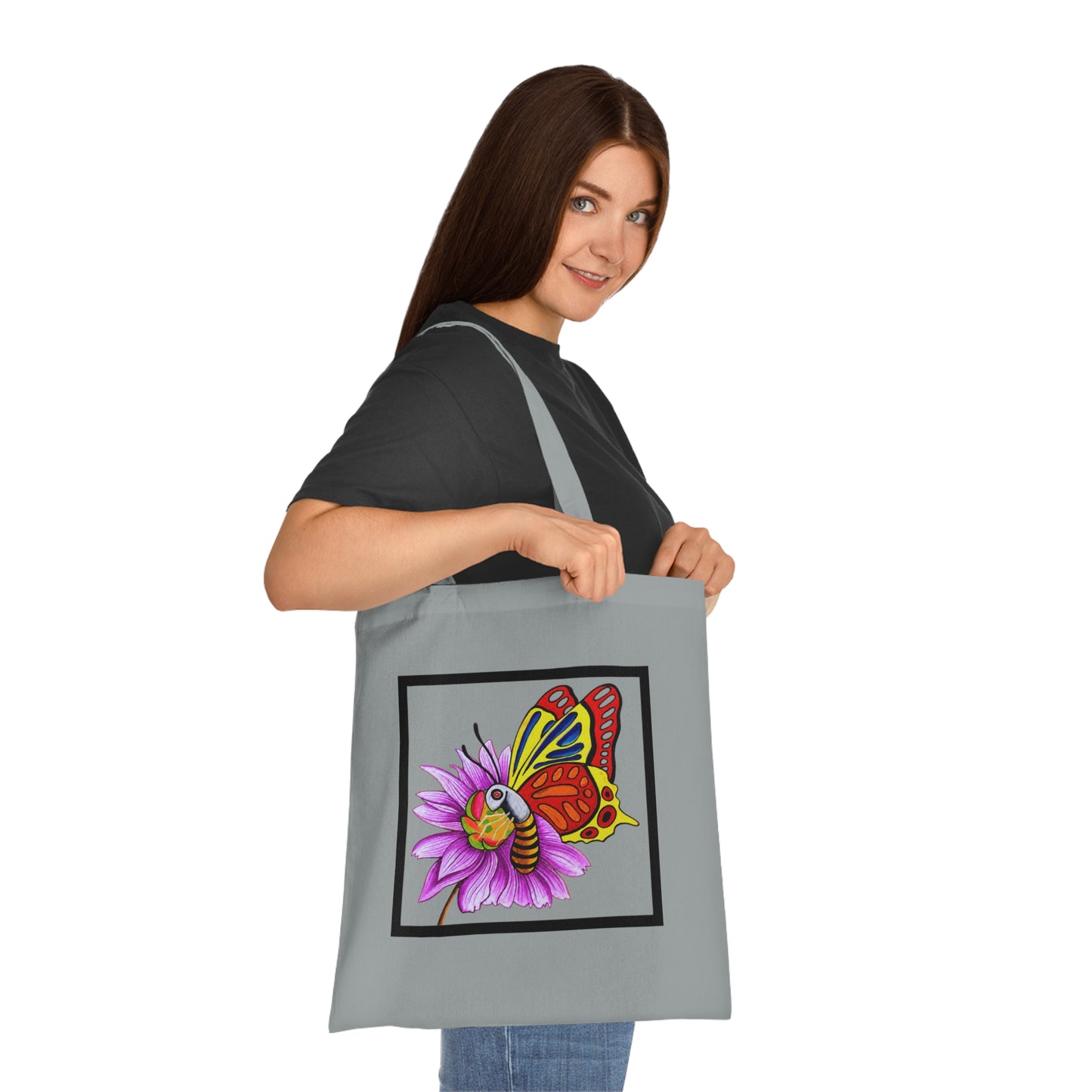 Butterfly Cotton Tote Bag – Art Print