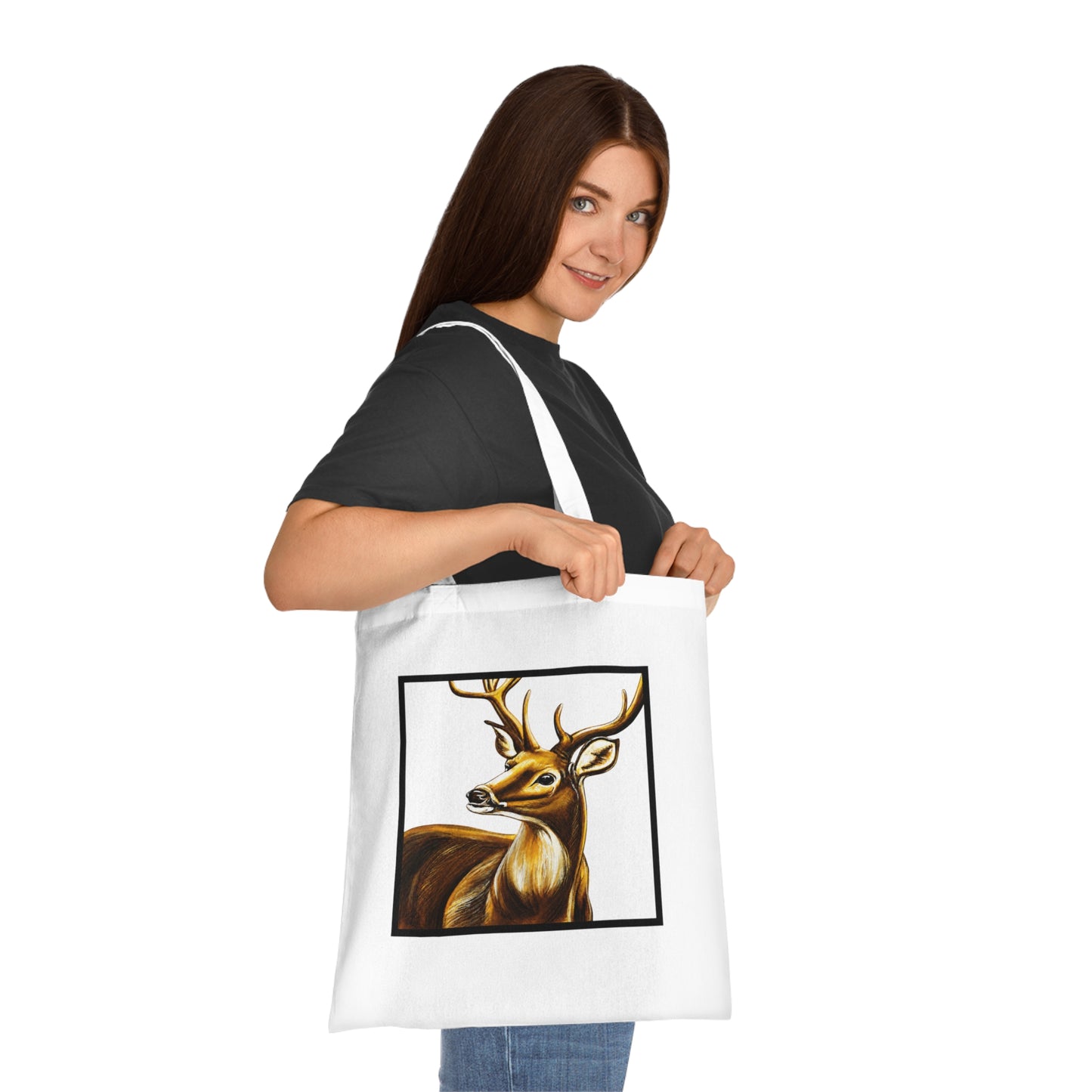 Stag Cotton Tote Bag – Art Print