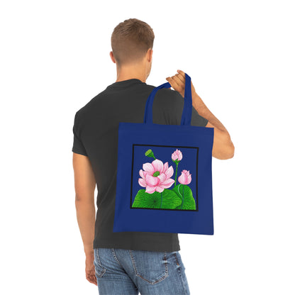 Lotus Cotton Tote Bag – Art Print